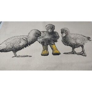 New Eric and Christopher Duck‎ Tote Screen Printed Canvas Bag Tags Made In USA